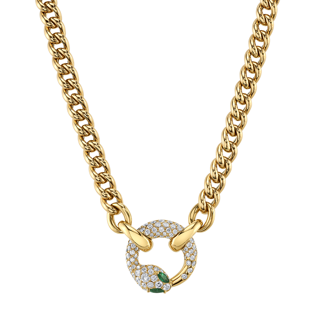 deBoulle Collection Snake Necklace in Yellow Gold