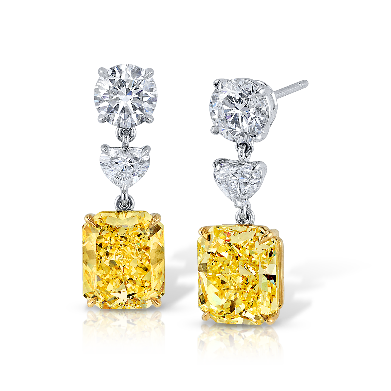 deBoulle High Jewelry Collection Fancy Shaped Earrings
