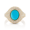 deBoulle Collection Turquoise Signet Ring