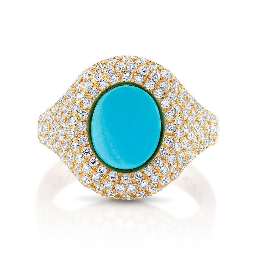 deBoulle Collection Turquoise Signet Ring