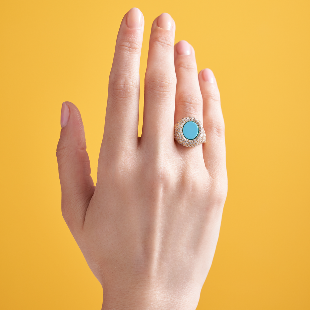 deBoulle Collection Turquoise Signet Ring