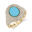 deBoulle Collection Turquoise Signet Ring