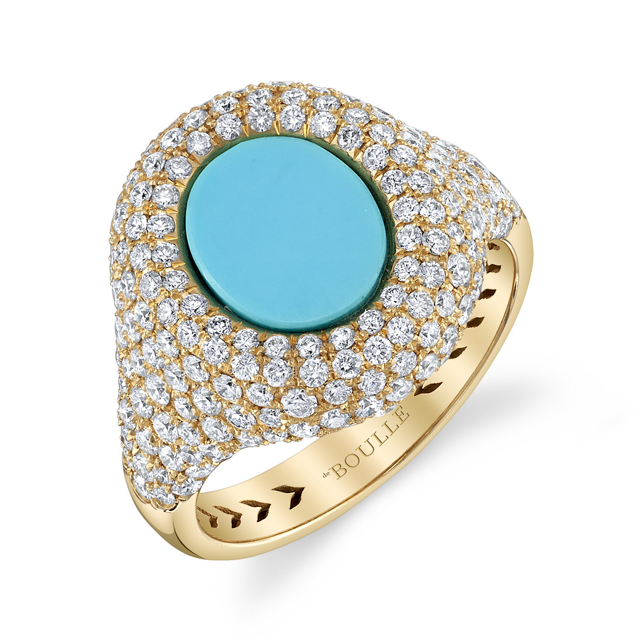 deBoulle Collection Turquoise Signet Ring