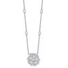 deBoulle Collection Blossom Pendant in White Gold