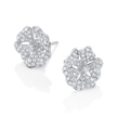 deBoulle Collection Blossom Earrings in White Gold