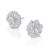 deBoulle Collection Blossom Earrings in White Gold