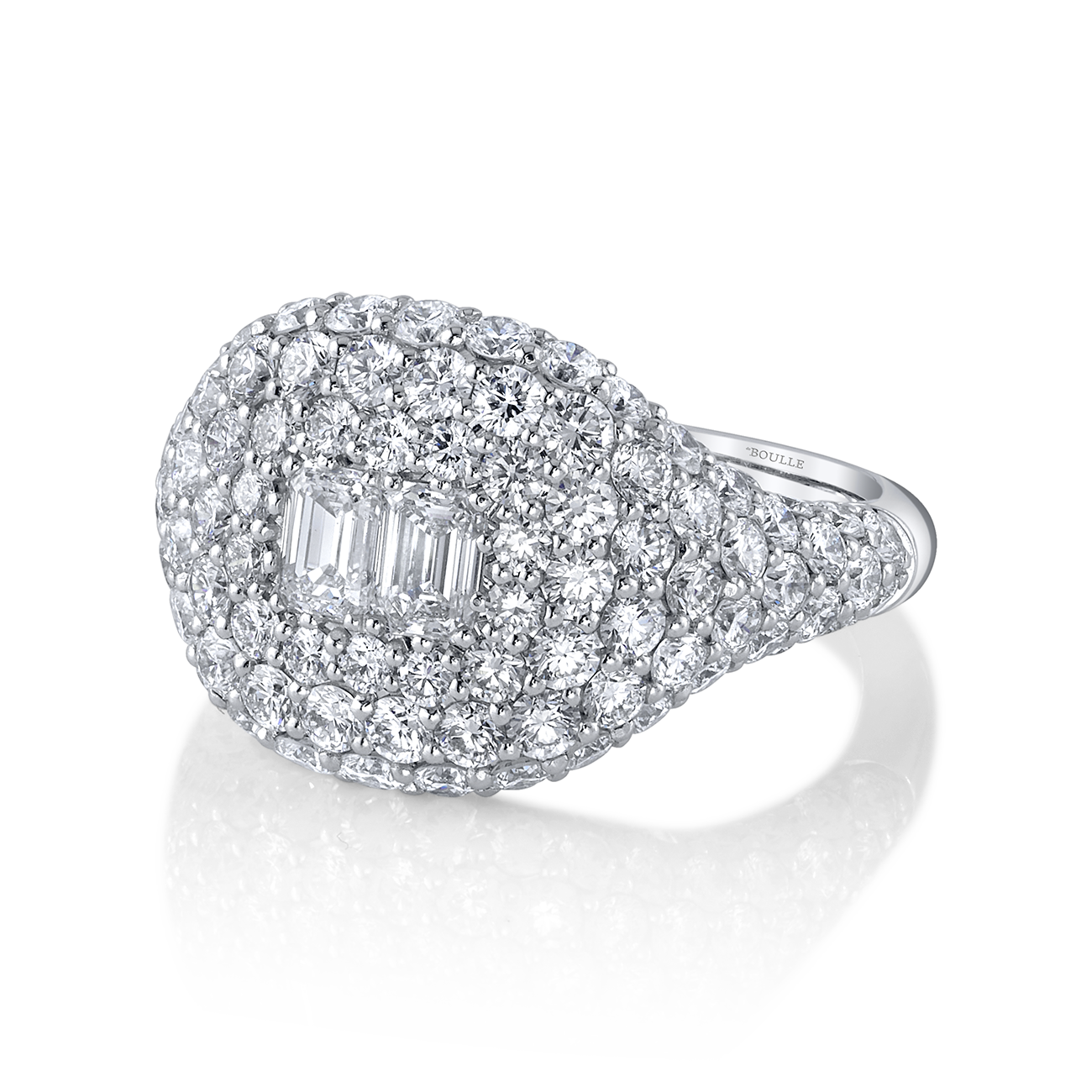 deBoulle Collection Pavé Domed Ring