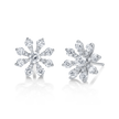 deBoulle Collection Bloom Earrings in White Gold