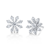 deBoulle Collection Bloom Earrings in White Gold