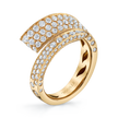 deBoulle Collection Bypass Ring in Yellow Gold