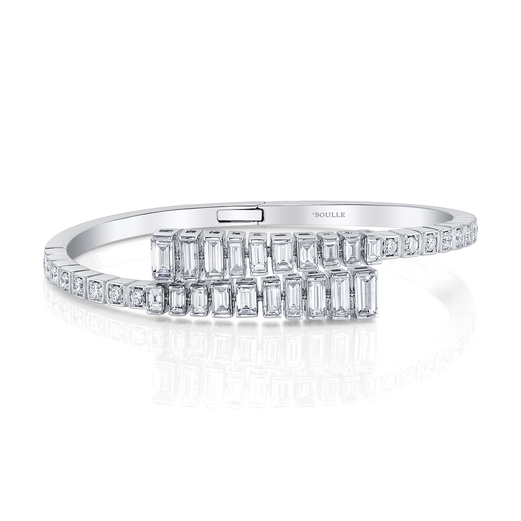 deBoulle Collection Diamond Bypass Bangle