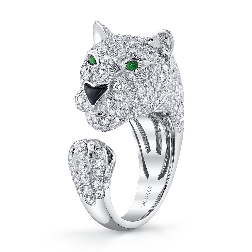 deBoulle Collection Puma Ring in White Gold