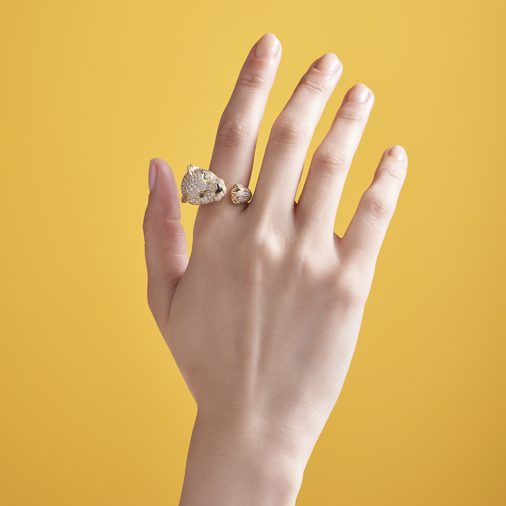 deBoulle Collection Puma Ring in Yellow Gold