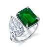 deBoulle High Jewelry Collection Toi Et Moi Emerald and Diamond RIng