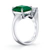 deBoulle High Jewelry Collection Toi Et Moi Emerald and Diamond RIng