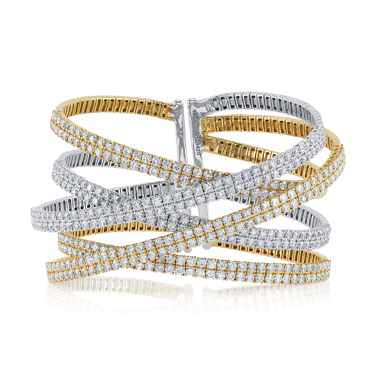 deBoulle Collection 5 Row Interwoven Bangle