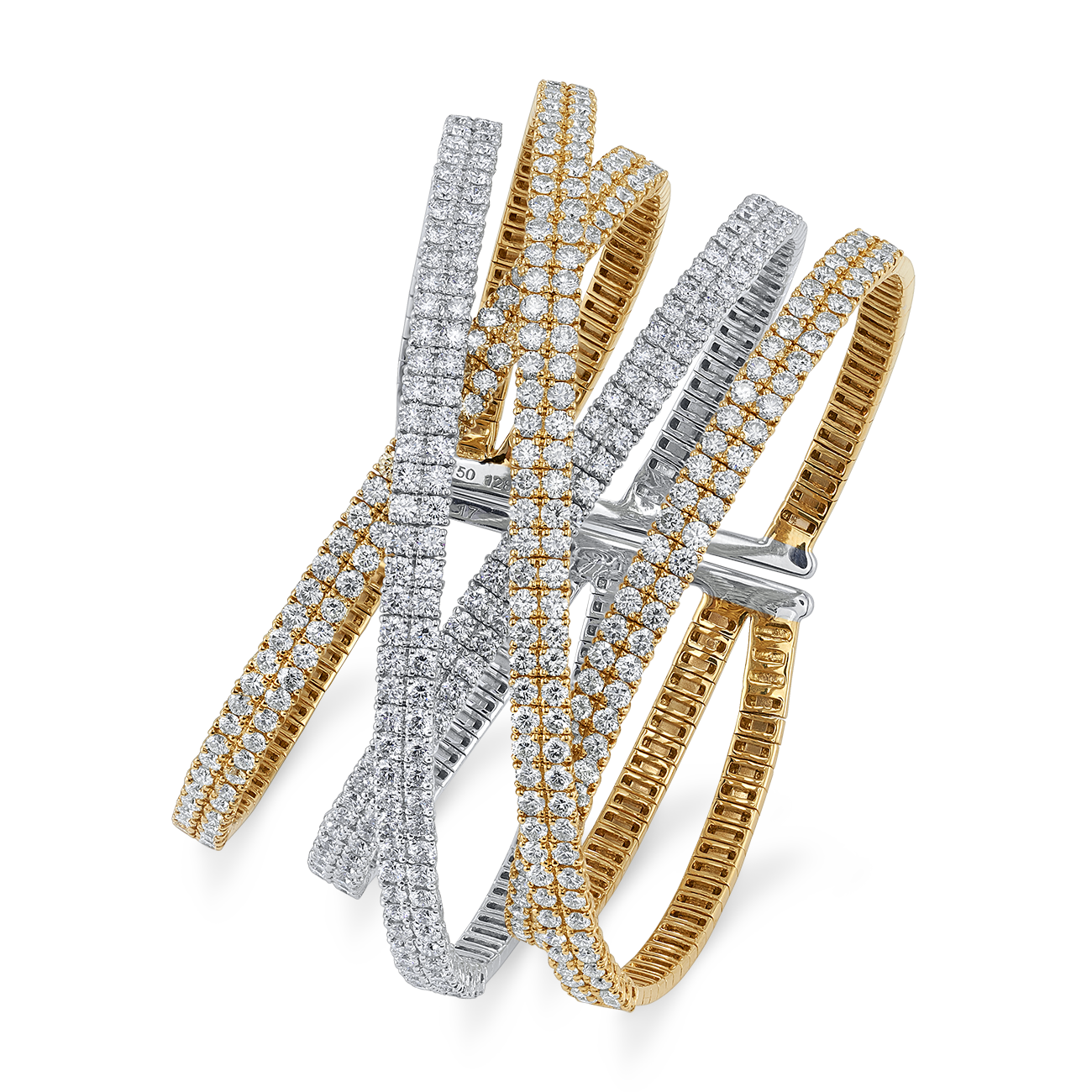 deBoulle Collection 5 Row Interwoven Bangle