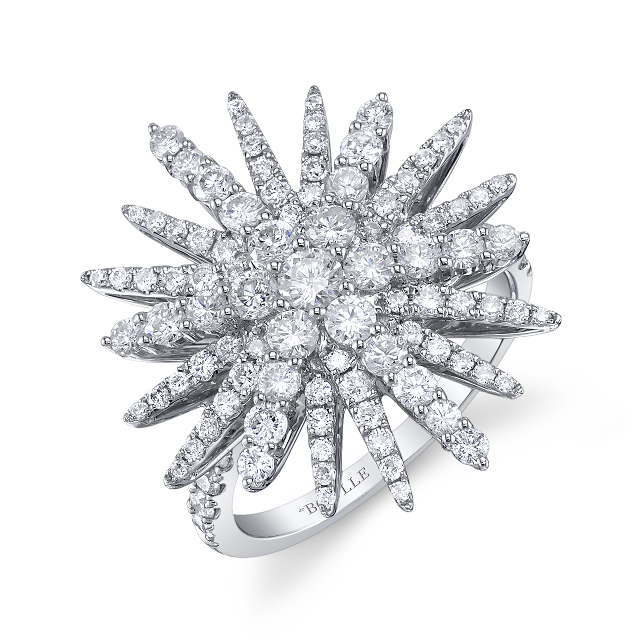 deBoulle Collection Supernova Ring in White Gold