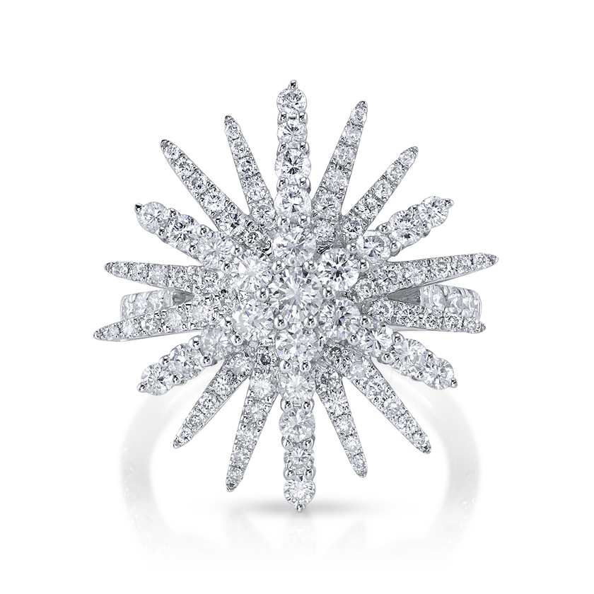 deBoulle Collection Supernova Ring in White Gold