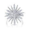 deBoulle Collection Supernova Ring in White Gold