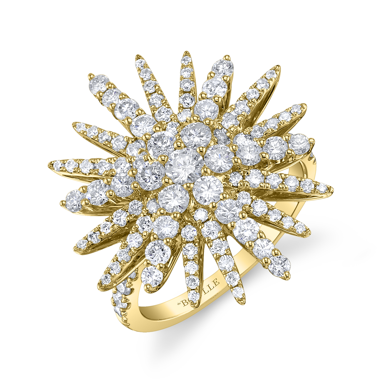 deBoulle Collection Supernova Ring in Yellow Gold