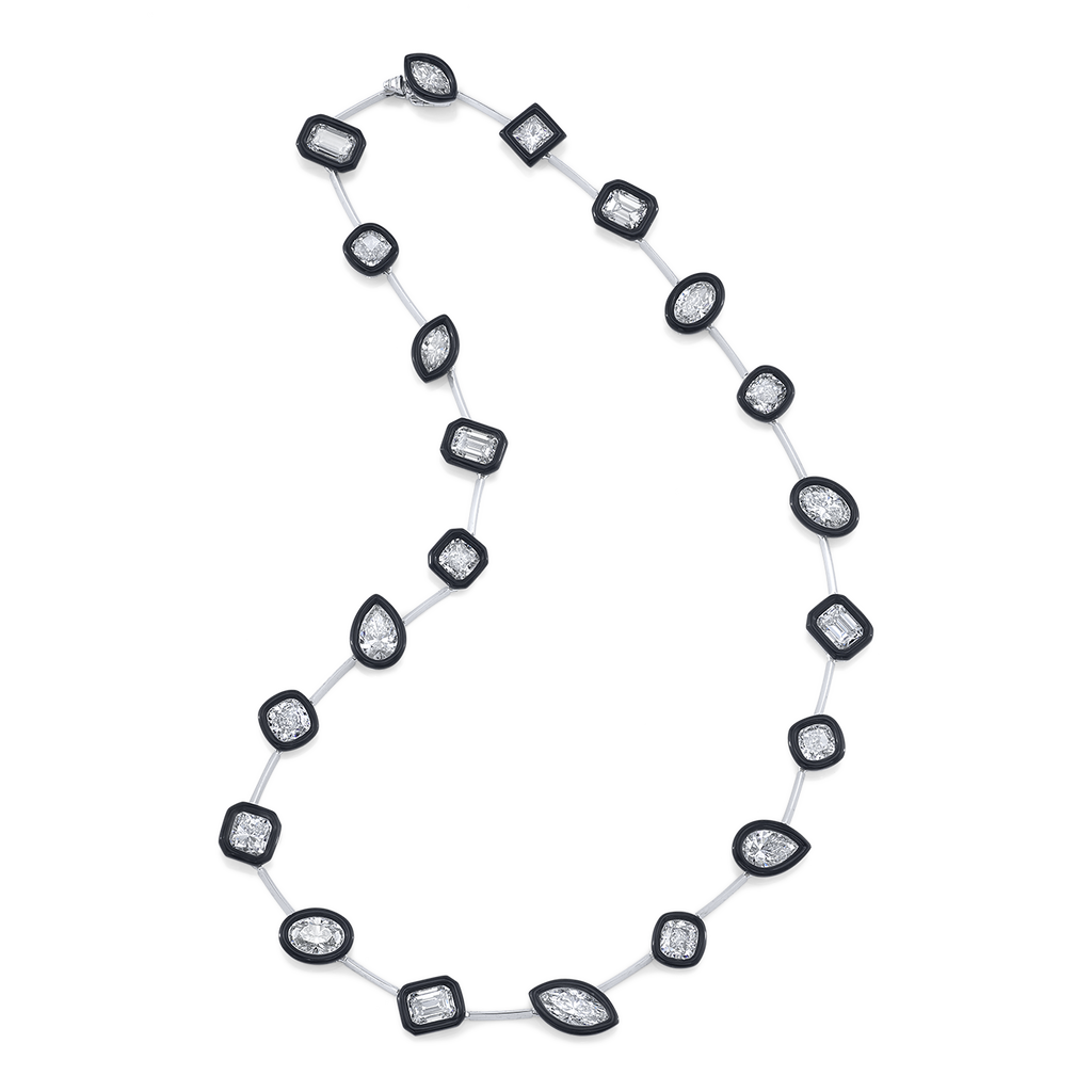 deBoulle High Jewelry Collection Ceramic Diamond Necklace