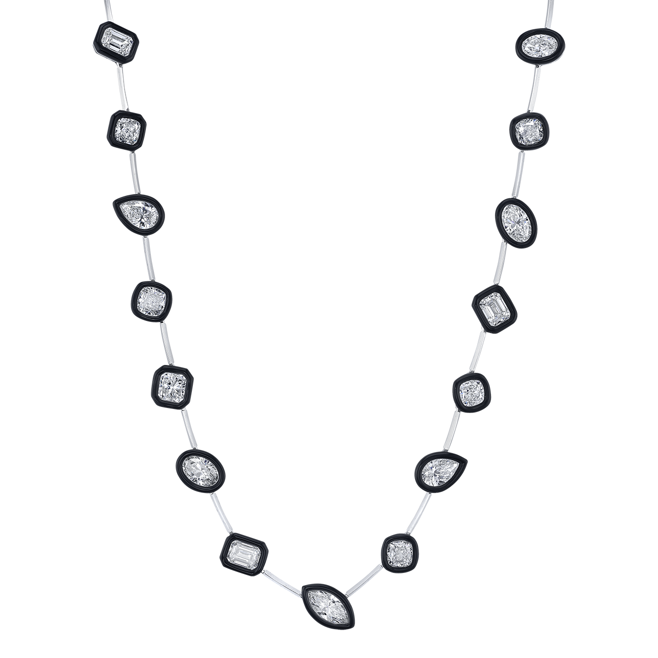 deBoulle High Jewelry Collection Ceramic Diamond Necklace