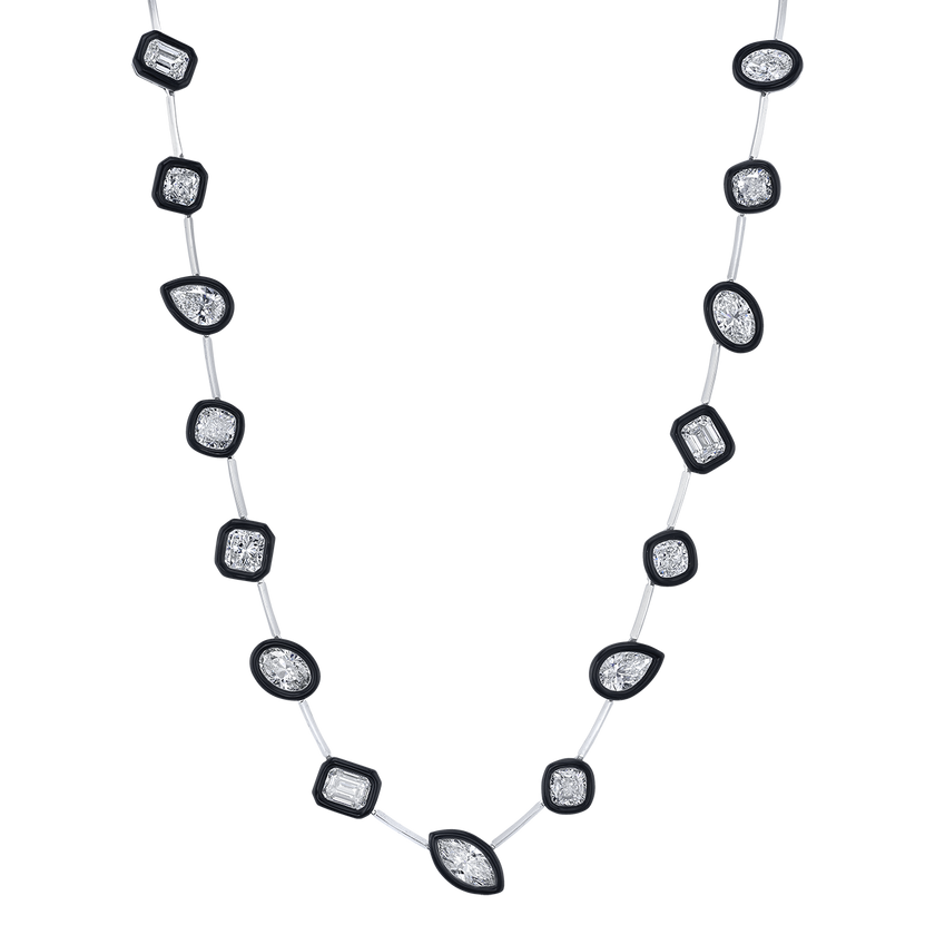 deBoulle High Jewelry Collection Ceramic Diamond Necklace