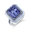 deBoulle Collection Tanzanite and Enamel Ring in White Gold