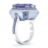 deBoulle Collection Tanzanite and Enamel Ring in White Gold