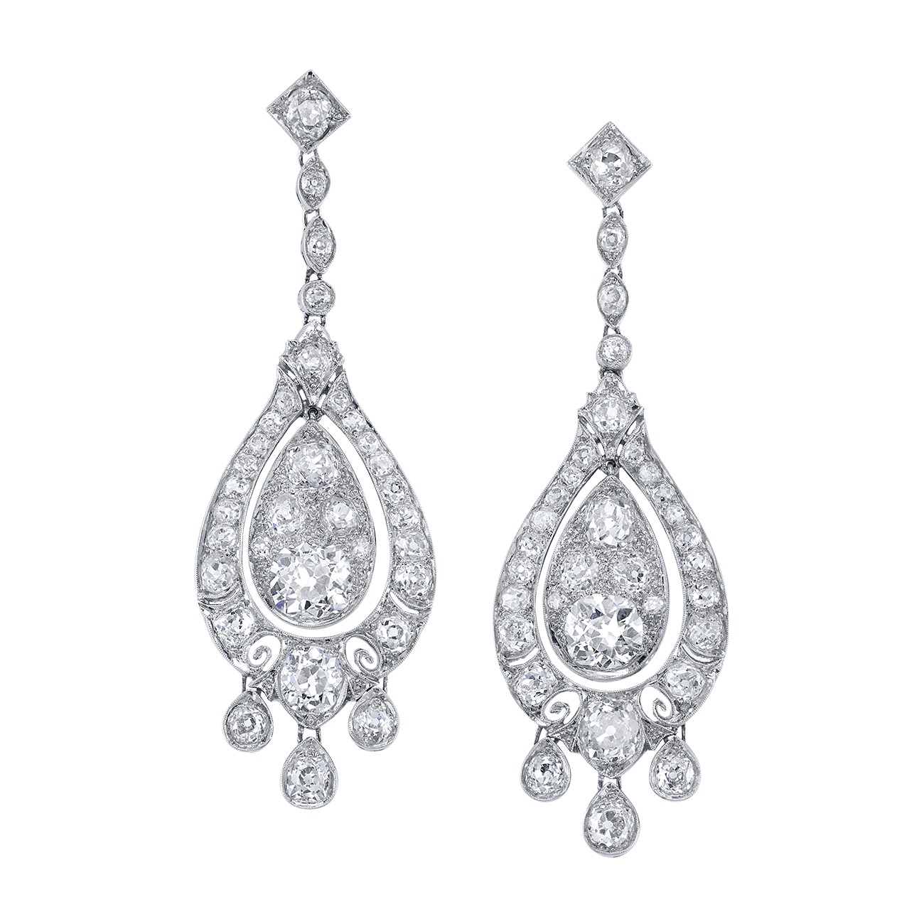 deBoulle Estate Collection Diamond Dangle Earrings