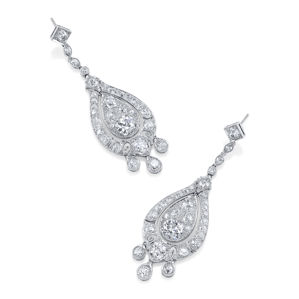 deBoulle Estate Collection Diamond Dangle Earrings