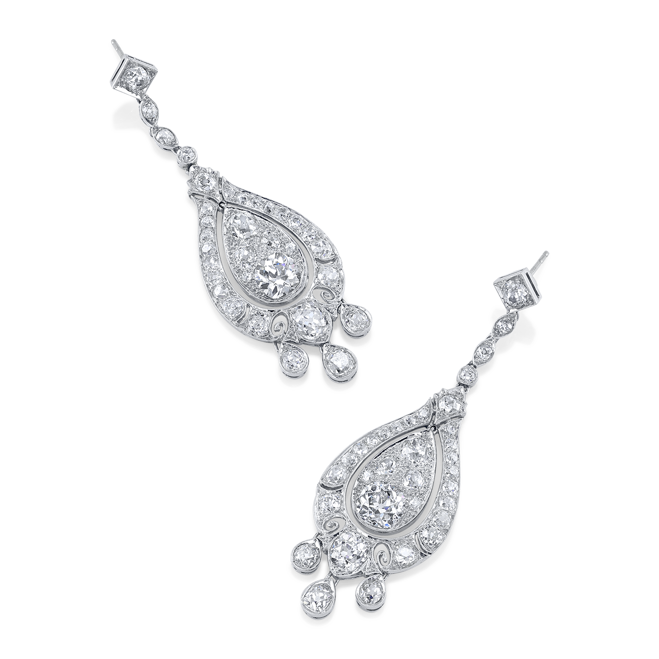 deBoulle Estate Collection Diamond Dangle Earrings