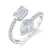 deBoulle Collection Toi Et Moi Ring in White Gold