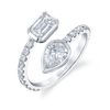 deBoulle Collection Toi Et Moi Ring in White Gold