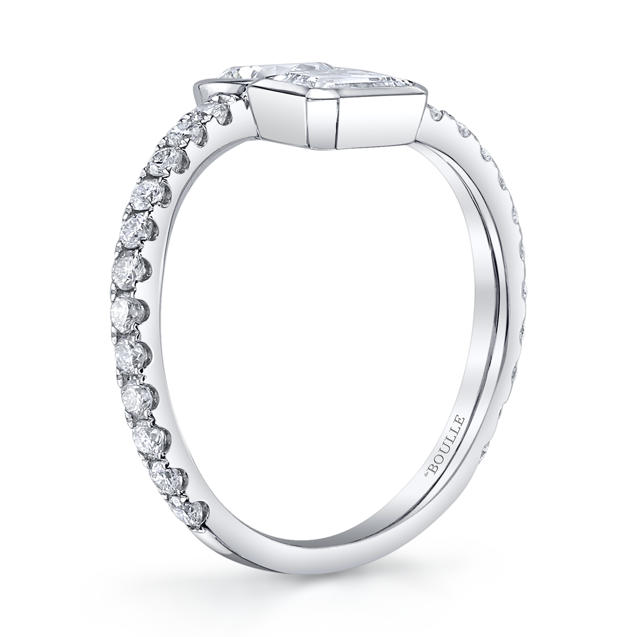 deBoulle Collection Toi Et Moi Ring in White Gold