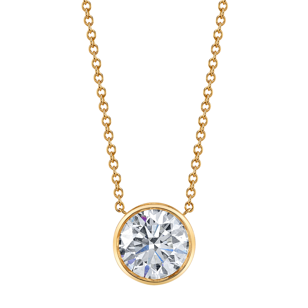 deBoulle High Jewelry Collection Bexel Set Solitaire Pendant