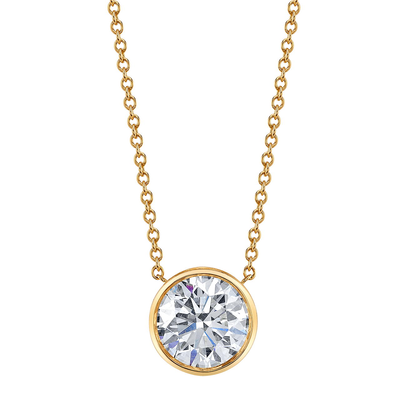 deBoulle High Jewelry Collection Bexel Set Solitaire Pendant