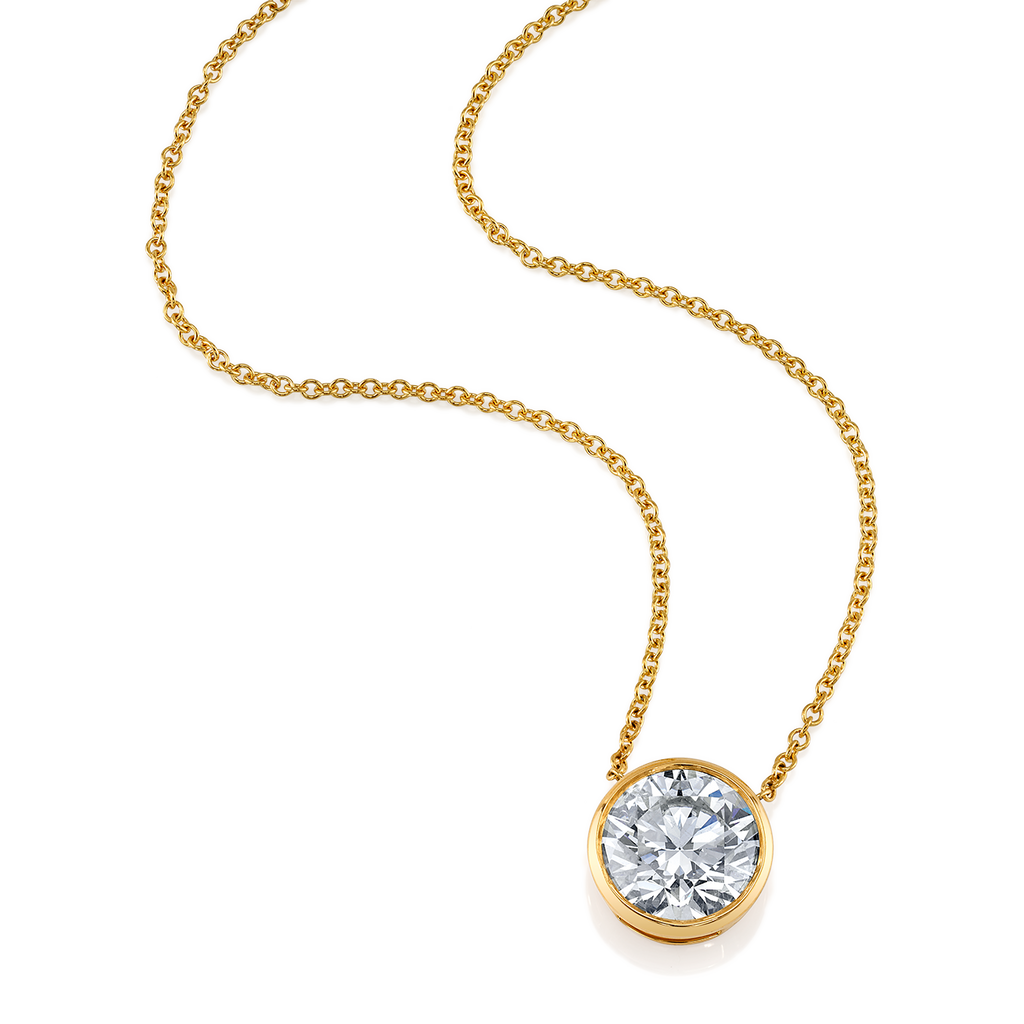 deBoulle High Jewelry Collection Bexel Set Solitaire Pendant