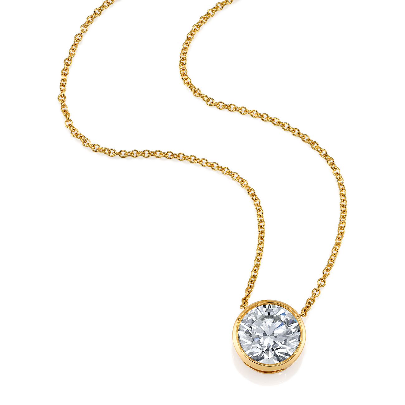 deBoulle High Jewelry Collection Bexel Set Solitaire Pendant