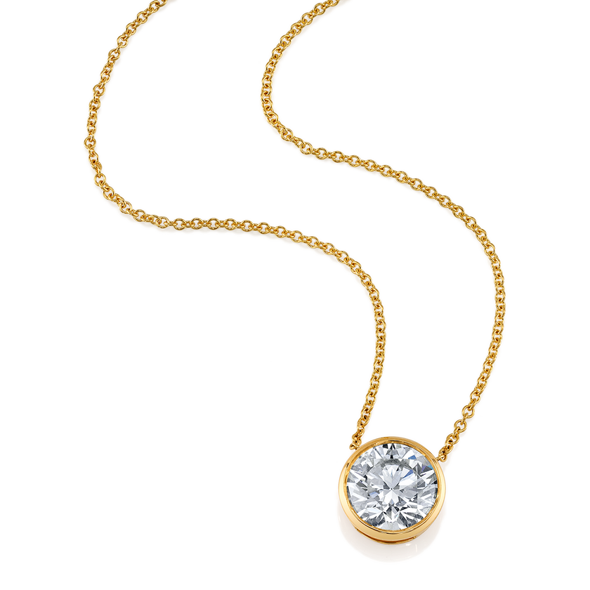 deBoulle High Jewelry Collection Bexel Set Solitaire Pendant