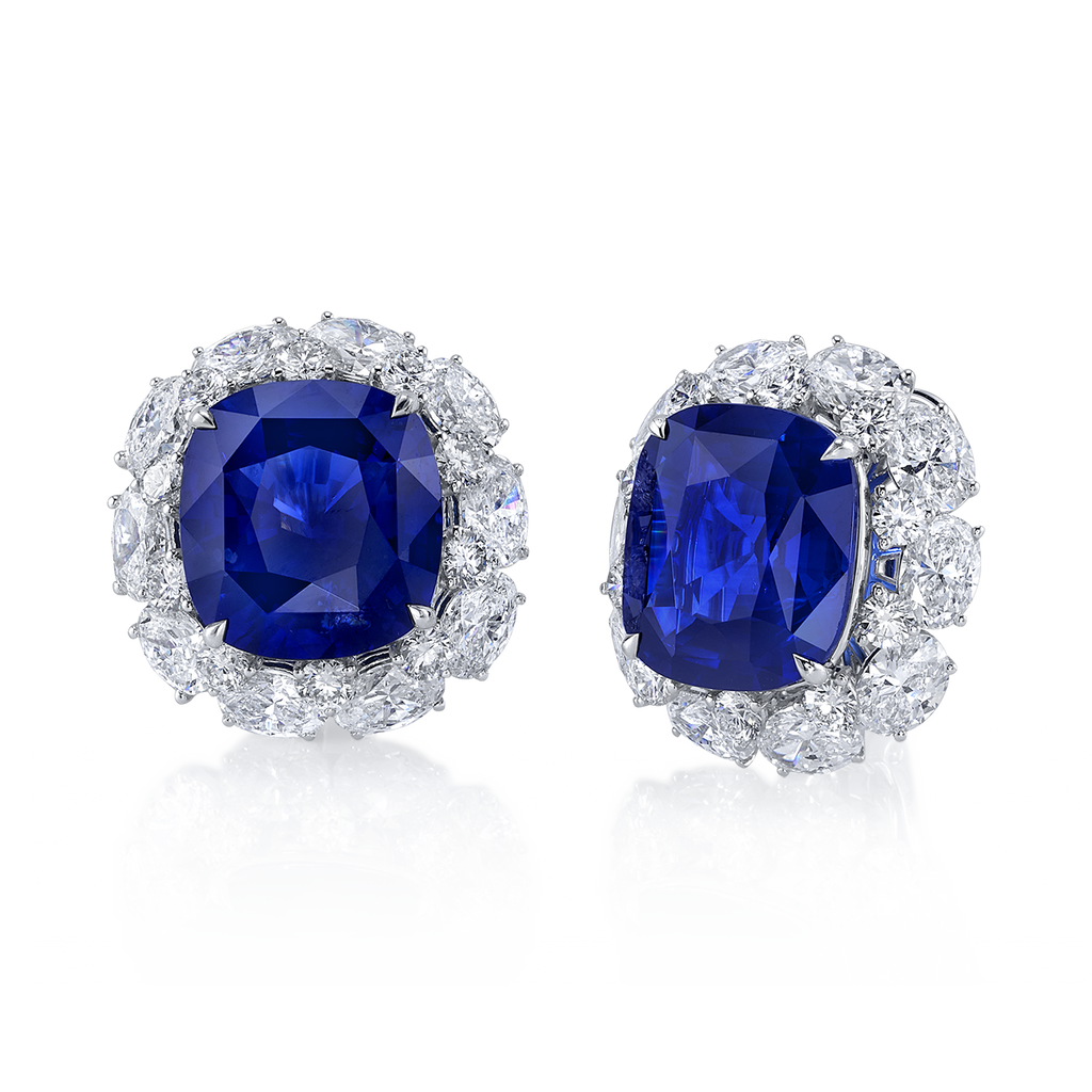 deBoulle High Jewelry Collection Bespoke Sapphire Earrings