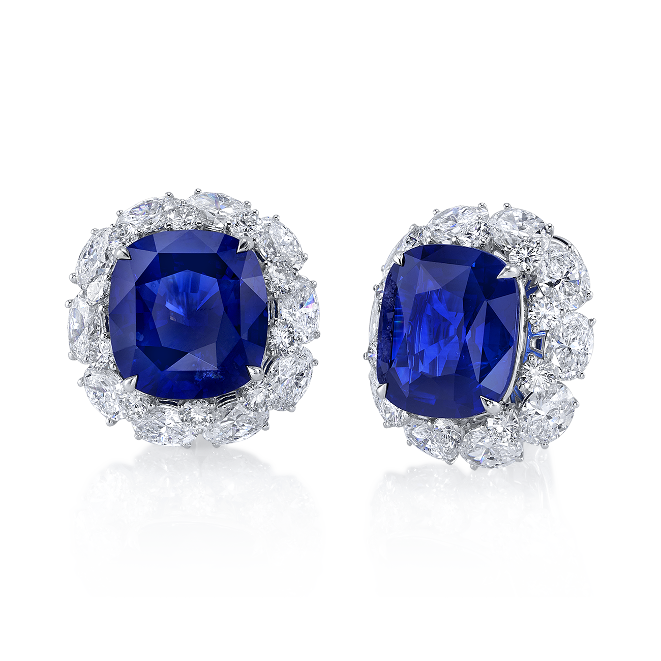 deBoulle High Jewelry Collection Bespoke Sapphire Earrings