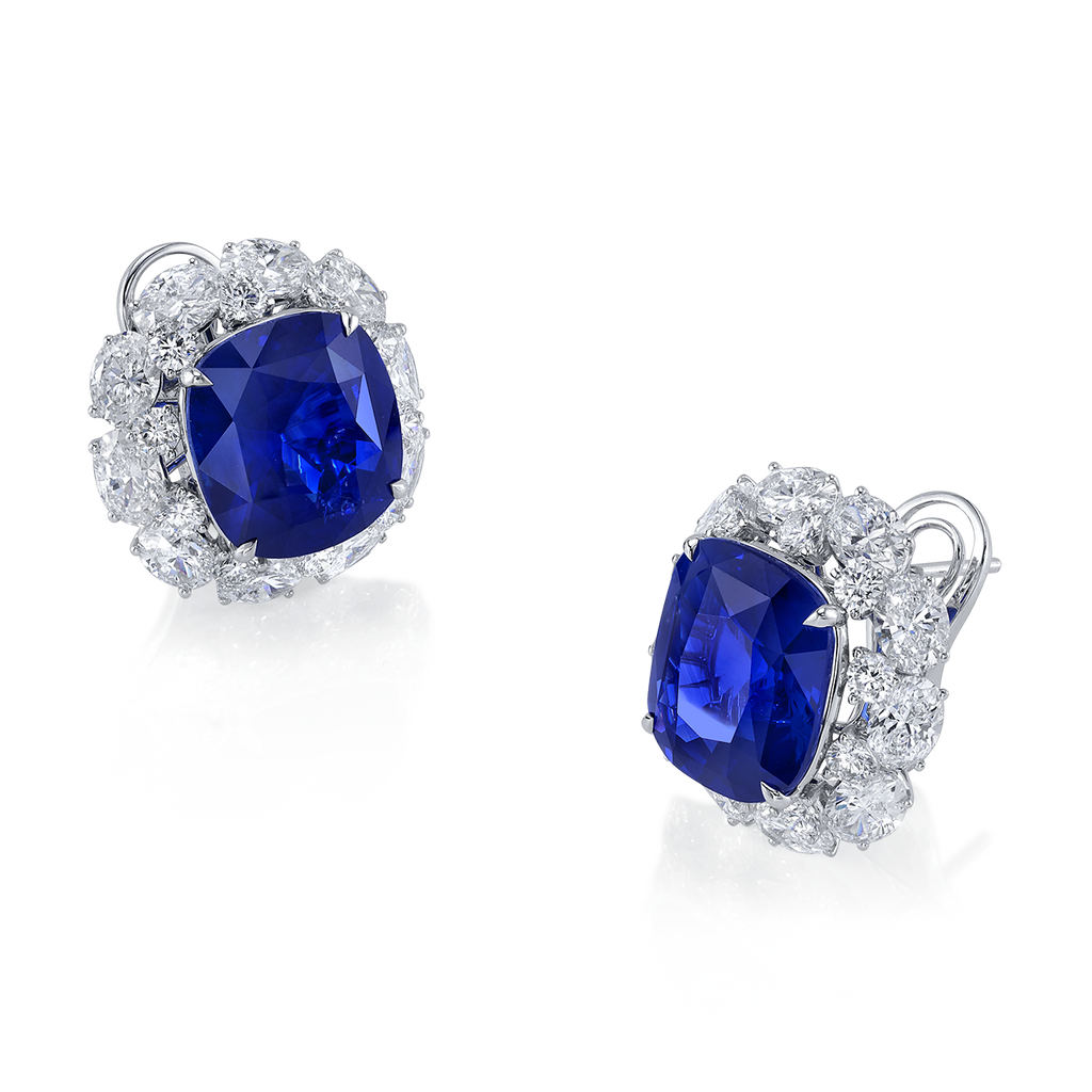 deBoulle High Jewelry Collection Bespoke Sapphire Earrings