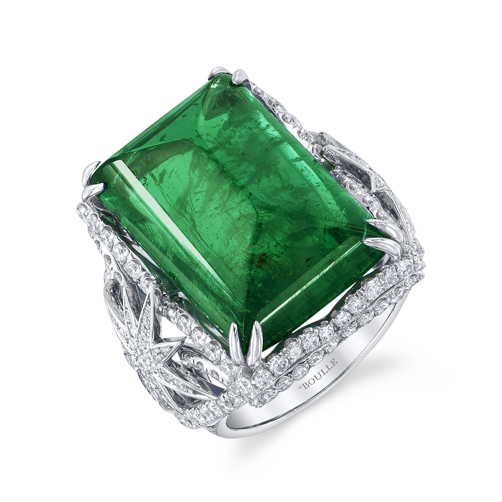 deBoulle High Jewelry Collection Sugarloaf Emerald Ring