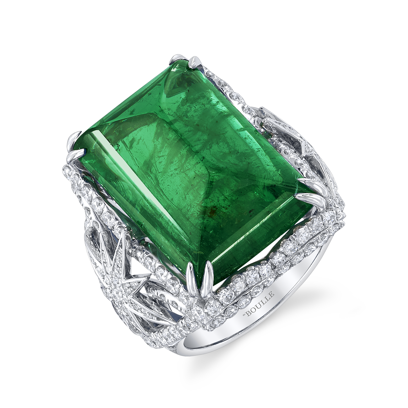 deBoulle High Jewelry Collection Sugarloaf Emerald Ring