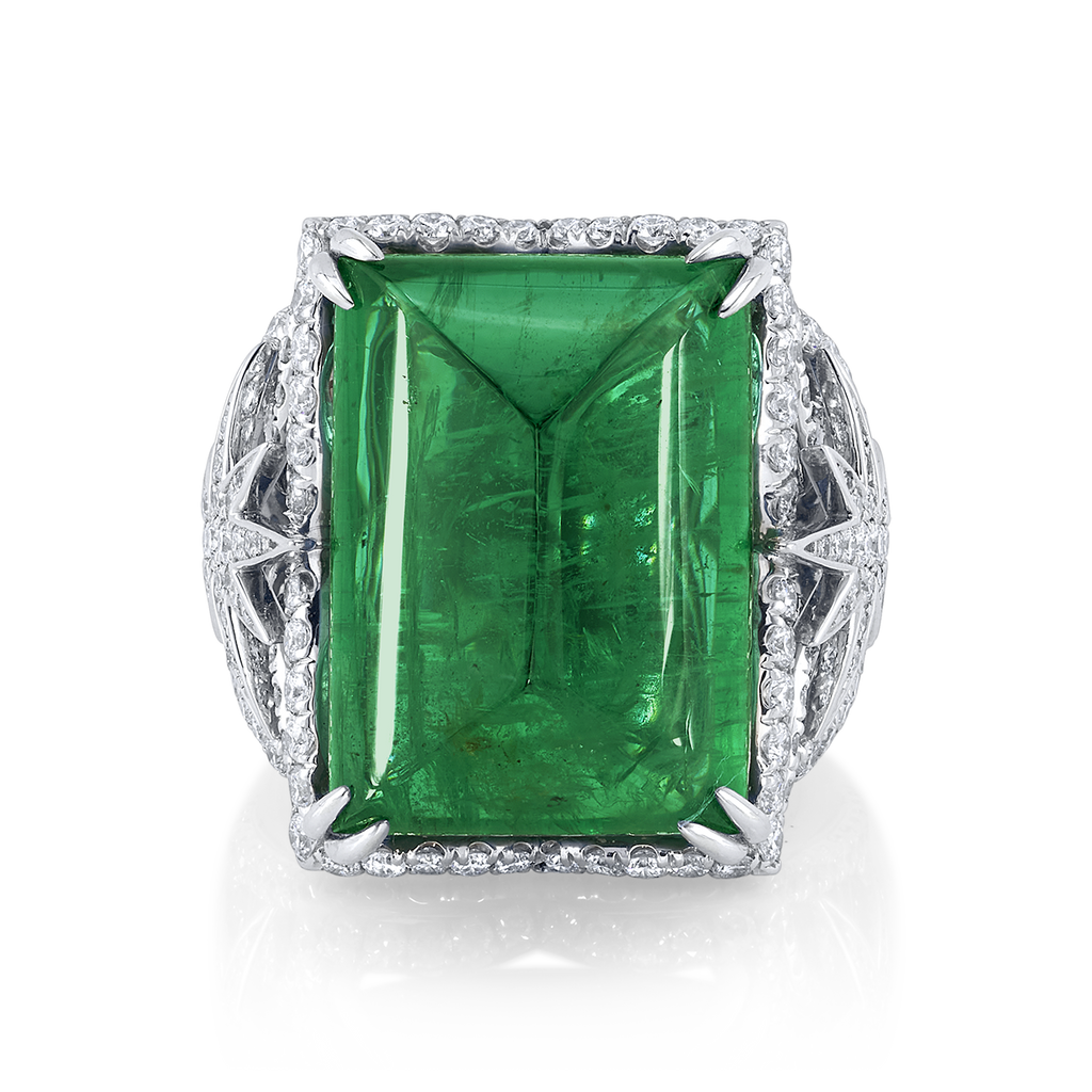 deBoulle High Jewelry Collection Sugarloaf Emerald Ring