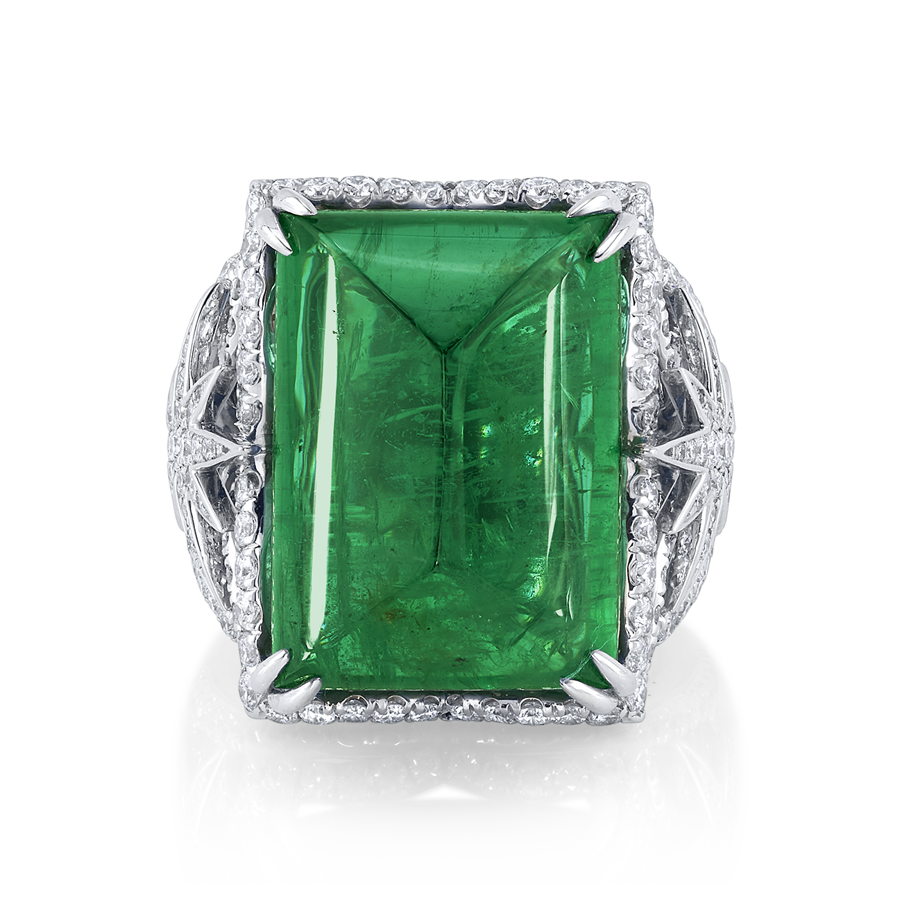 deBoulle High Jewelry Collection Sugarloaf Emerald Ring