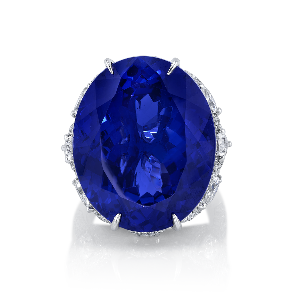 deBoulle High Jewelry Collection Tanzanite and Diamond Cocktail Ring