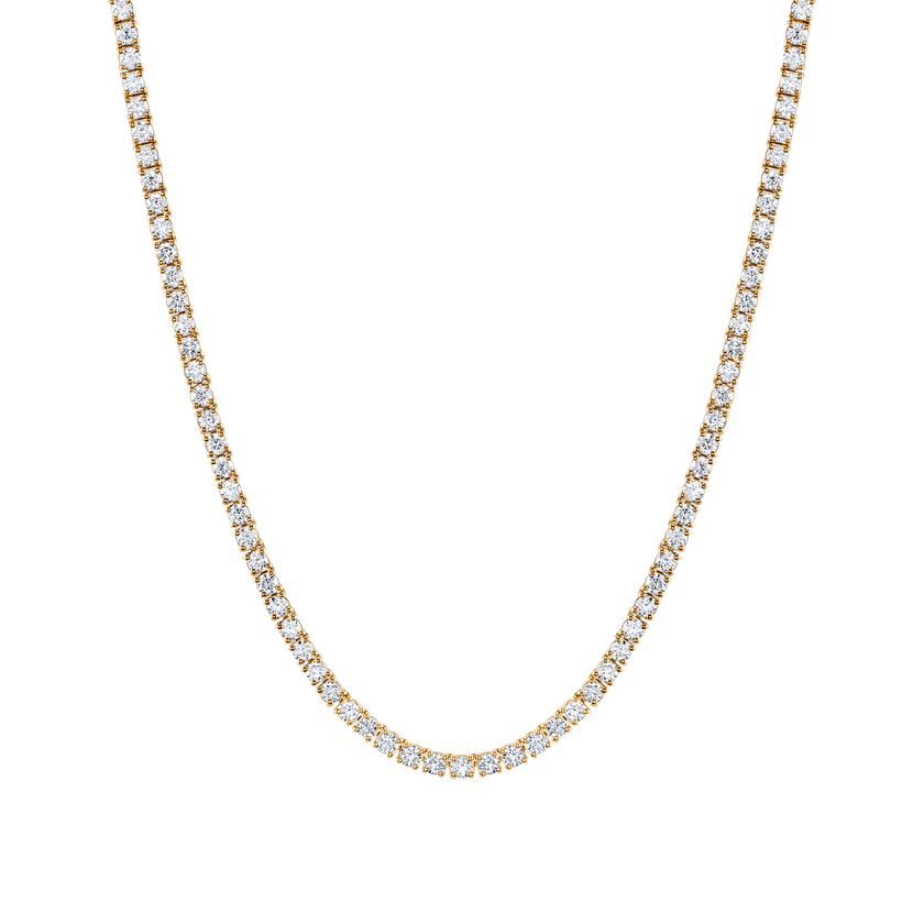 deBoulle Collection Diamond Tennis Necklace in Yellow Gold